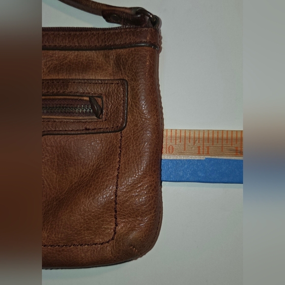 Fossil Crossbody Leather Purse Womens Small  Zipper Closure Vintage Lined - Picture 6 of 13